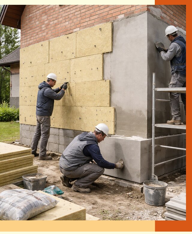 Утепление частного дома в Карпинске под ключ от 7701 руб/м2 — недорого | ТепломастерКпн