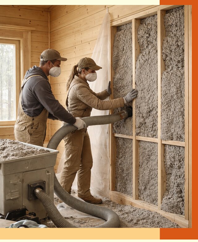 Утепление дачного дома эковатой в Карпинске от 1489 руб./м2 — комплексно, ТепломастерКпн