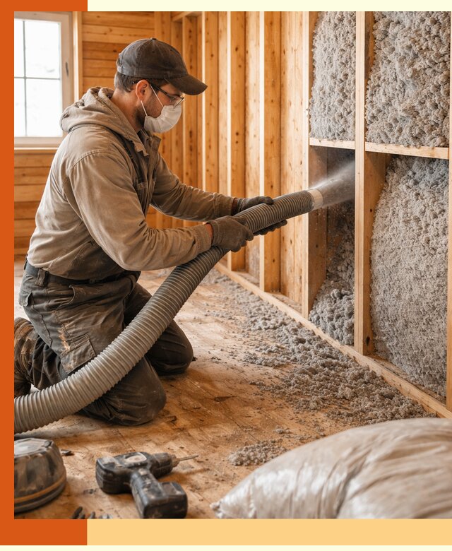 Утепление дачного дома эковатой в Карпинске — быстро и надёжно