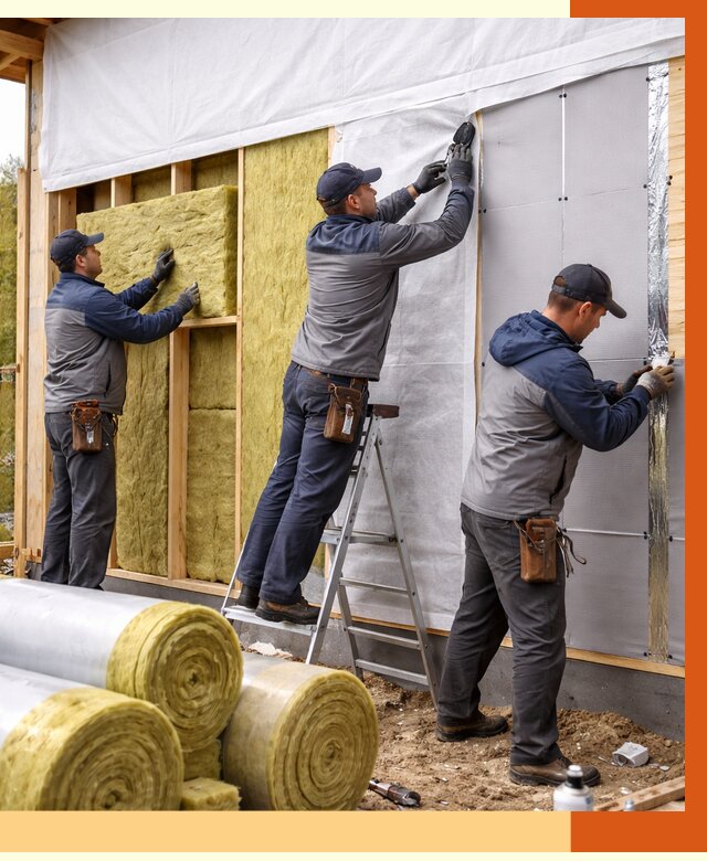 Утепление каркасного дома в Карпинске от 4313 руб./м2 — профессионально | ТепломастерКпн