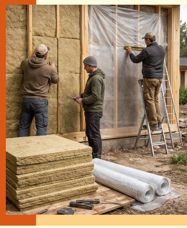 Утепление каркасного дома в Карпинске под ключ с гарантией качества