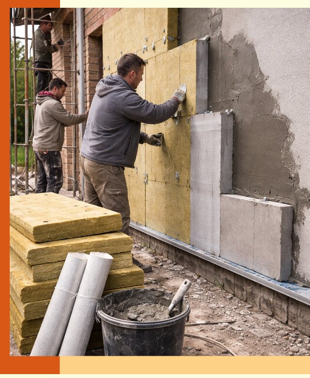 Утепление кирпичного дома под ключ в Карпинске