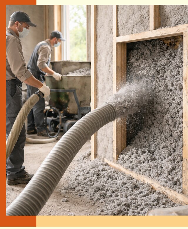 Утепление коттеджа эковатой в Карпинске с гарантией качества