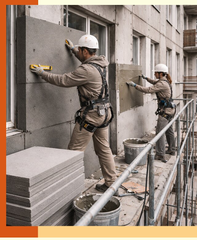 Утепление квартиры снаружи под ключ в Карпинске