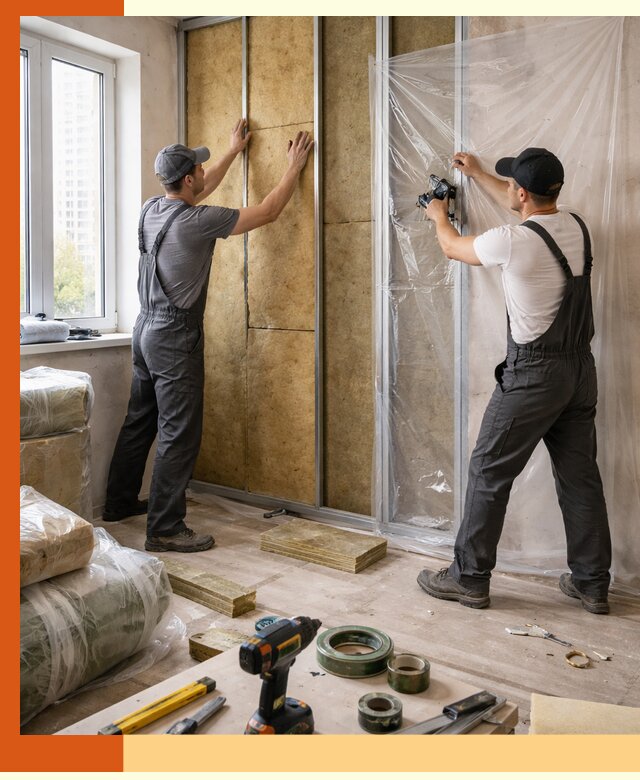 Утепление квартиры изнутри профессионально в Карпинске