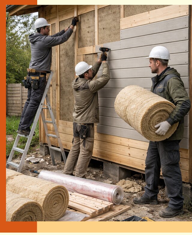 Утепление бани снаружи в Карпинске профессионально и надежно