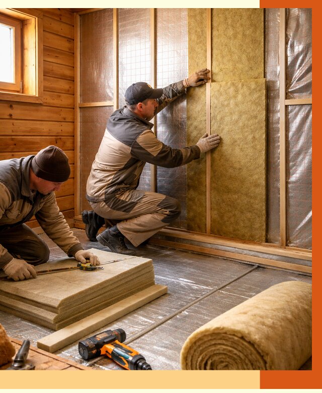 Утепление бани изнутри в Карпинске под ключ от 4313 руб./м² | ТепломастерКпн