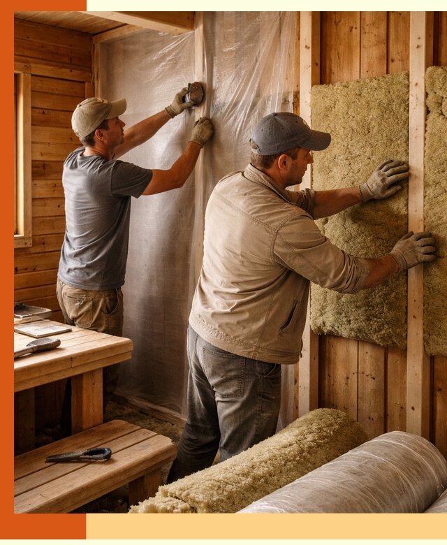 Утепление бани изнутри в Карпинске качественно и недорого