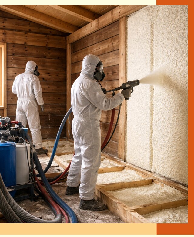 Утепление бани ппу в Карпинске под ключ от 4313 руб./м2 | ТепломастерКпн - напыление и монтаж ппу