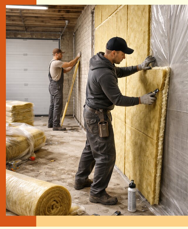 Утепление гаража под ключ в Карпинске — все виды теплоизоляции