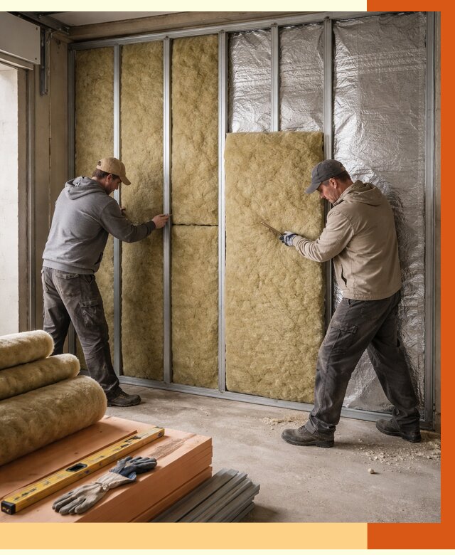 Утепление гаража изнутри в Карпинске от 7701 руб/м2 — работы и цена | ТепломастерКпн