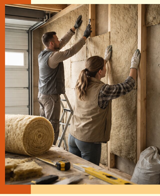 Утепление гаража изнутри в Карпинске: быстро и надежно