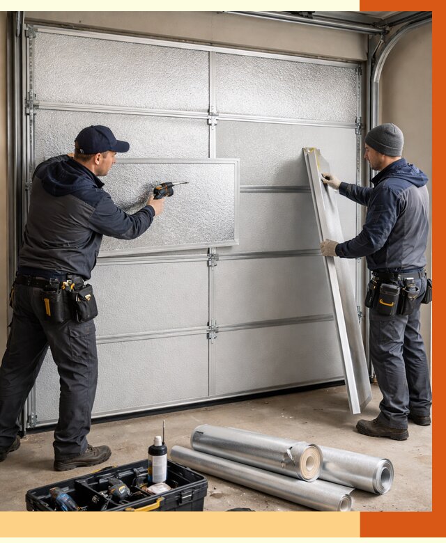 Утепление гаражных ворот в Карпинске от 8060 руб/м2 — надежно и быстро | ТепломастерКпн