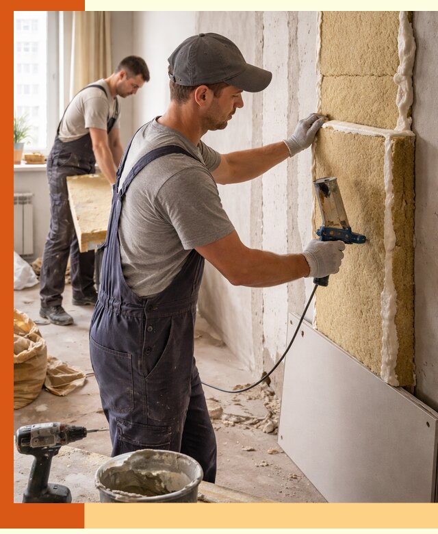 Утепление стен изнутри в Карпинске — качественно и эффективно