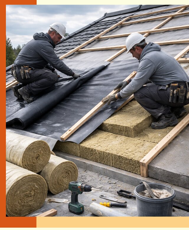 Утепление крыши снаружи в Карпинске: профессиональная теплоизоляция