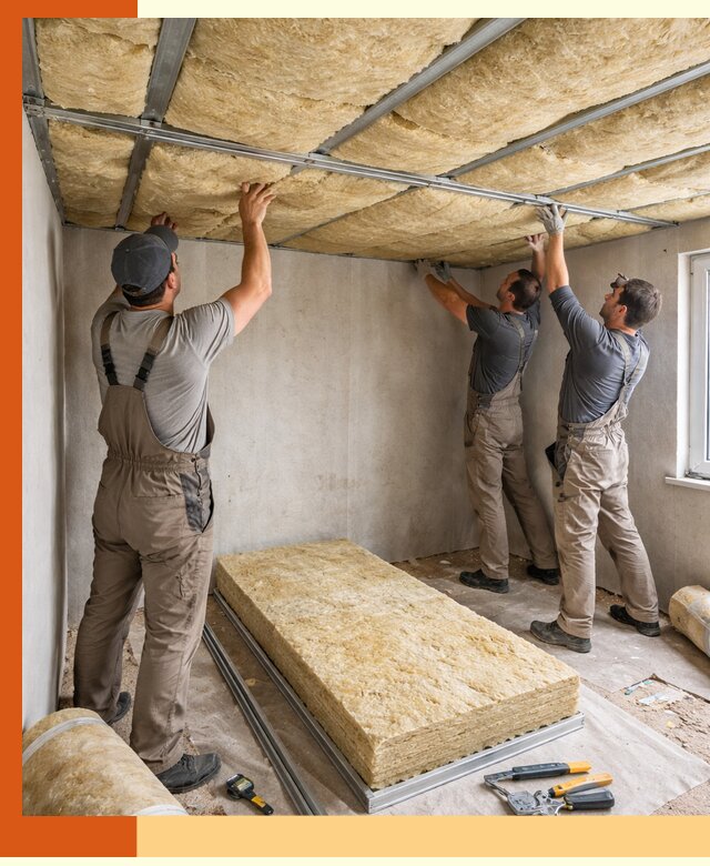 Утепление потолка в Карпинске — тепло и без сквозняков