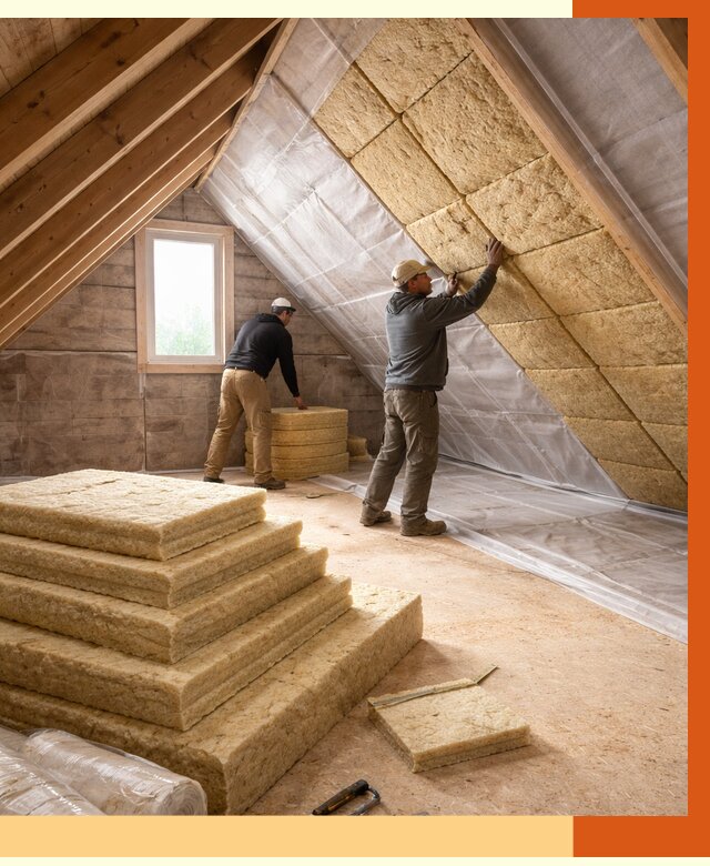 Утепление мансарды в Карпинске от 2567 руб/м2 — комплексно и под ключ | ТепломастерКпн