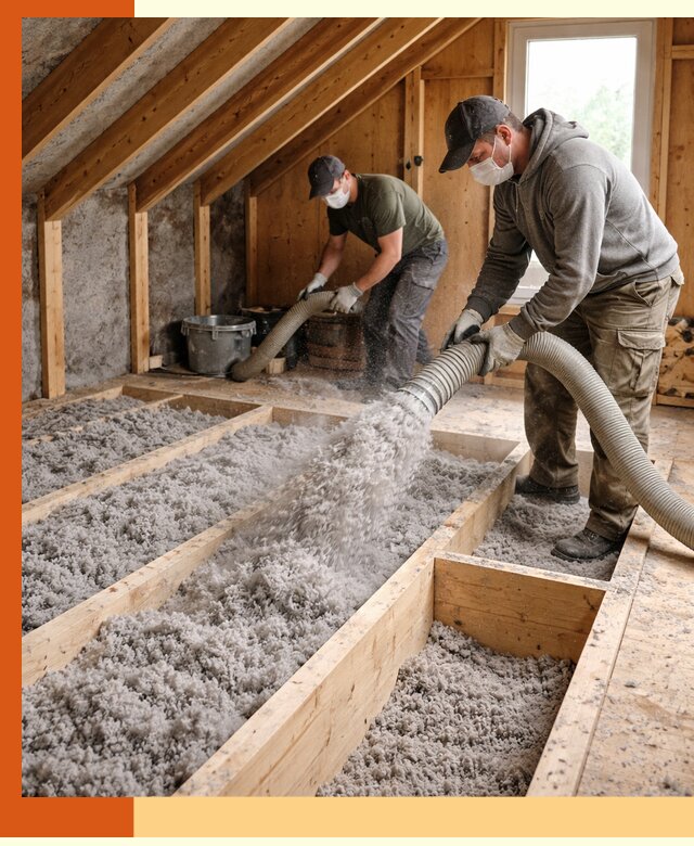 Утепление мансарды эковатой в Карпинске с гарантией качества