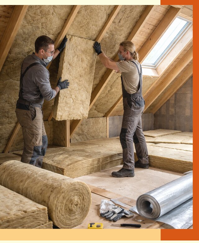 Утепление мансарды минватой в Карпинске от 4313 руб./м2 — монтаж и пароизоляция | ТепломастерКпн