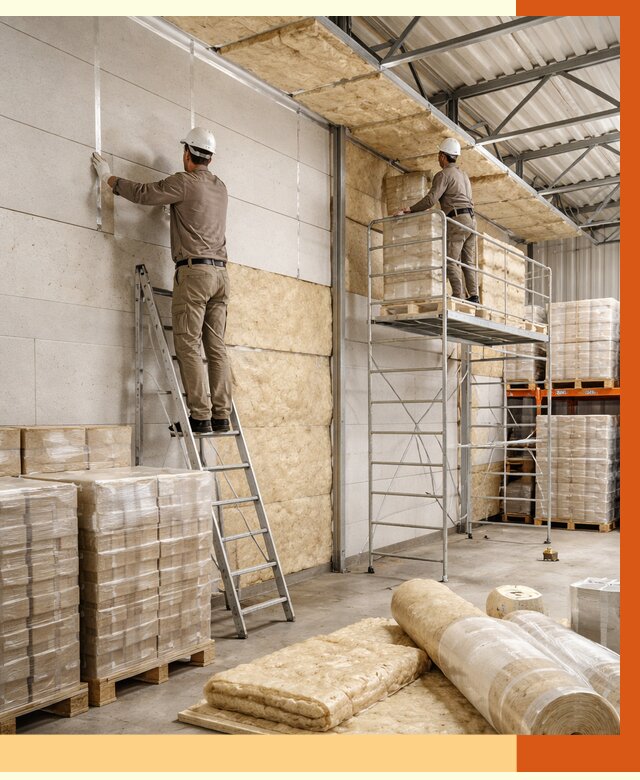 Утепление склада готовой продукции в Карпинске от 2002 руб./м2 — комплексно | ТепломастерКпн