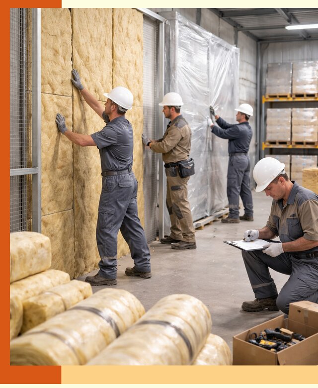 Утепление склада готовой продукции в Карпинске качественно и быстро