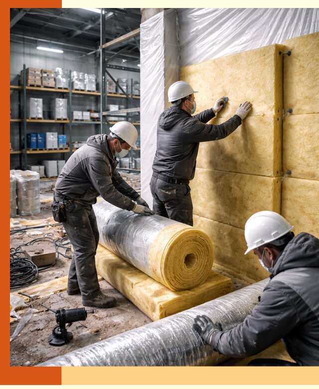 Утепление склада химсырья в Карпинске: безопасная и эффективная изоляция