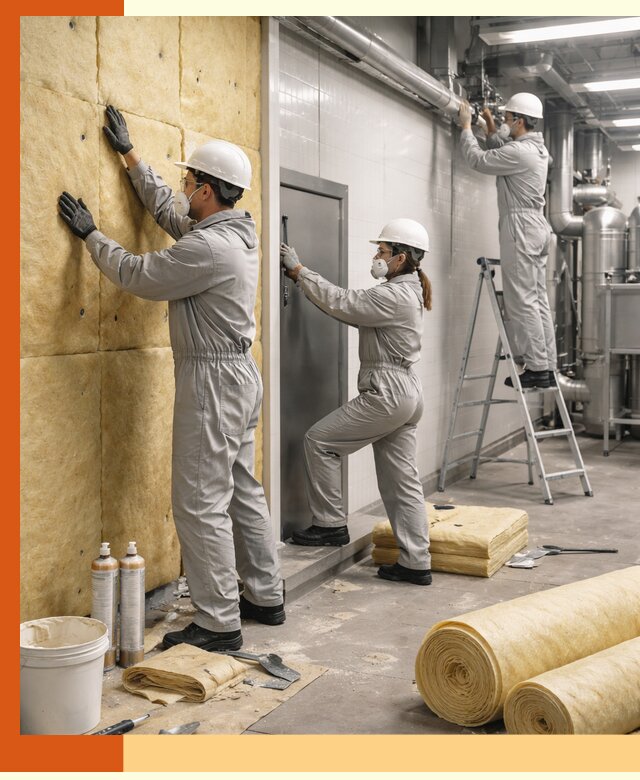 Утепление пищевого цеха под ключ в Карпинске