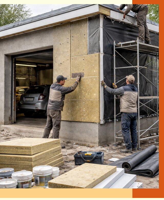 Утепление автосервиса в Карпинске ппу, пеноизоляция, от 14889 руб/м2 — ТепломастерКпн