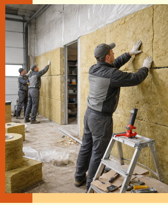 Утепление автосервиса и мастерских в Карпинске качественно и надёжно