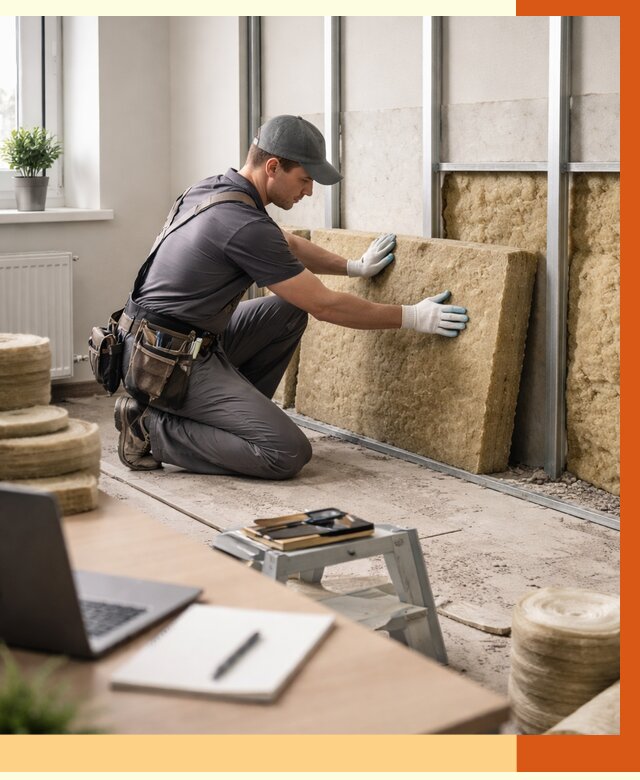 Утепление офиса в Карпинске от 4621 руб/м2 — комплексное утепление офиса под ключ | ТепломастерКпн