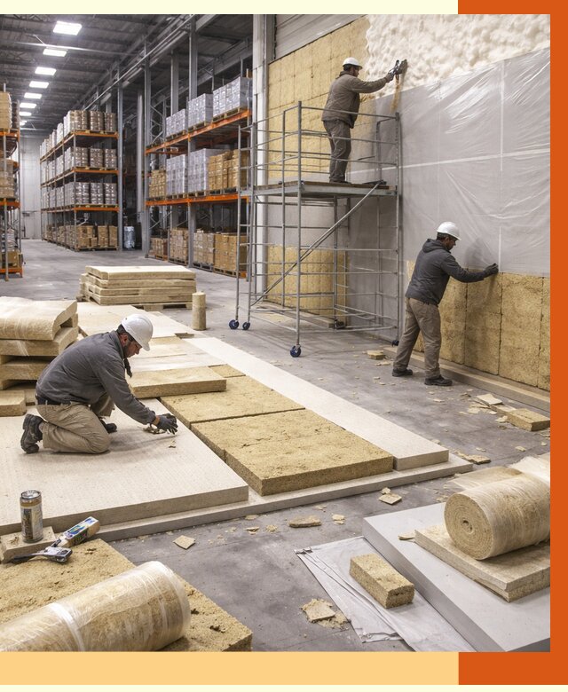 Утепление складского терминала в Карпинске от 7701 руб./м² под ключ | ТепломастерКпн