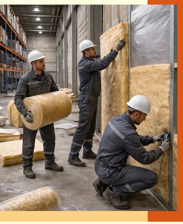 Утепление логистического центра в Карпинске от 4621 руб/м² под ключ | ТепломастерКпн