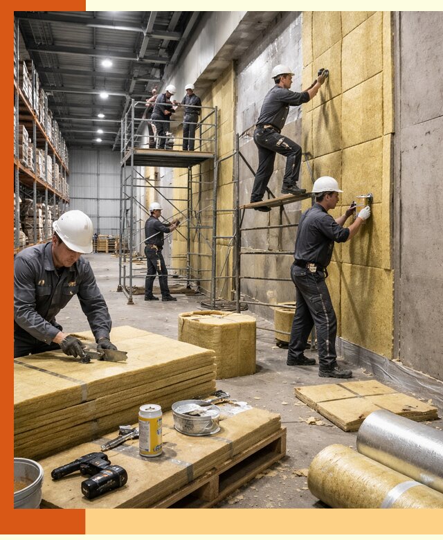 Утепление логистического центра в Карпинске качественно и экономично