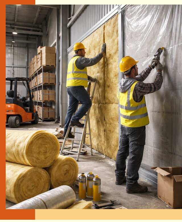 Утепление склада с техникой в Карпинске под ключ