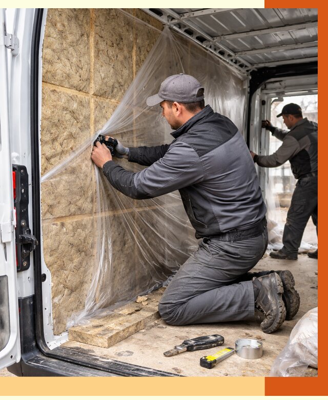 Утепление фургона в Карпинске от 16942 руб/м2 — утепление фургона ППУ и кузова | ТепломастерКпн