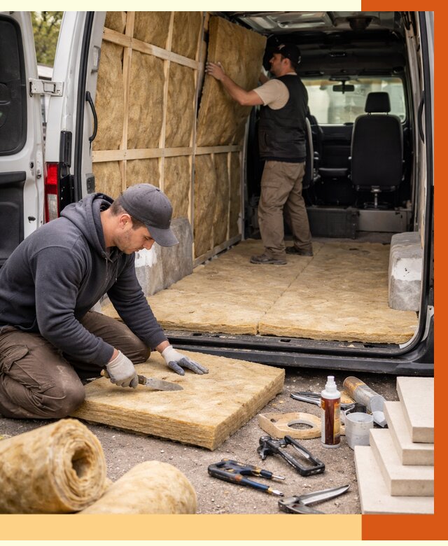 Утепление кемпера в Карпинске под ключ от 12322 руб. — профессионально | ТепломастерКпн