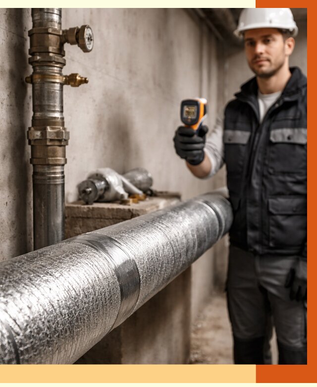 Утепление труб водоснабжения в Карпинске от 8728 руб. за м² — услуги ТепломастерКпн