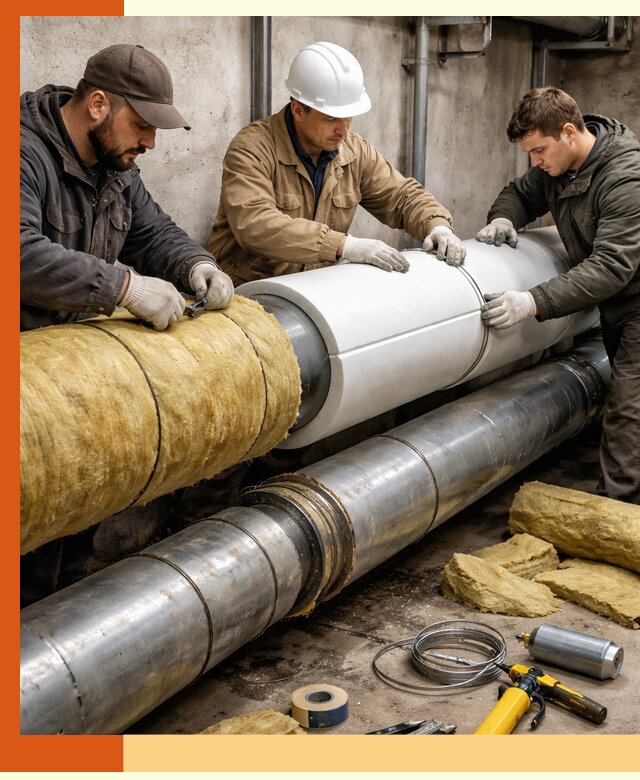 Утепление трубопровода в Карпинске с гарантией энергоэффективности