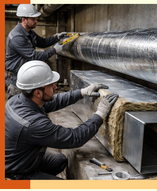 Профессиональное утепление воздуховодов и теплоизоляция в Карпинске