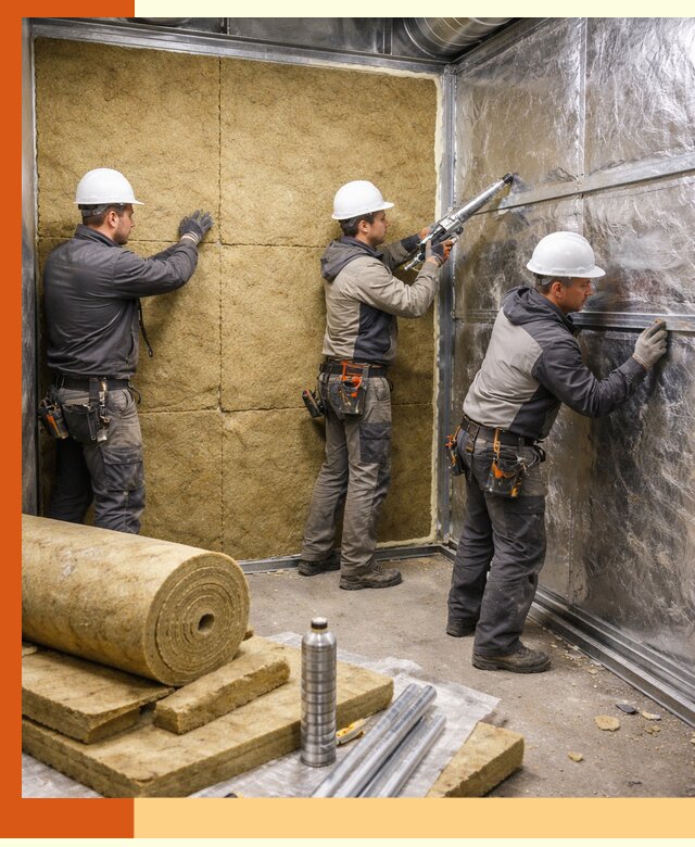 Утепление венткамеры в Карпинске — качественная теплоизоляция и шумопоглощение