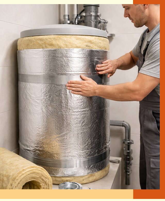 Утепление бойлера в Карпинске от 4621 руб. под ключ | Утепление ППУ | ТепломастерКпн