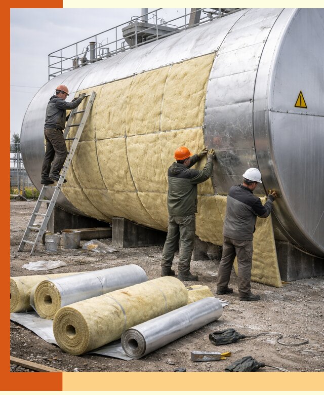 Утепление резервуаров с топливом в Карпинске надежно и экономично