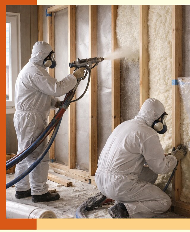 Утепление каркасной стены ППУ в Карпинске для домов и коттеджей