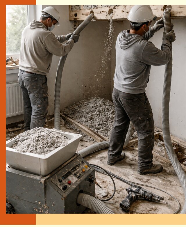 Заполнение пустот перекрытий пеной и наполнителями в Карпинске