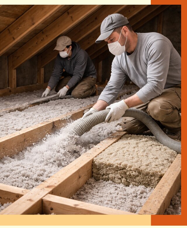 Заполнение полостей чердачного перекрытия в Карпинске от 4621 руб. | ТепломастерКпн