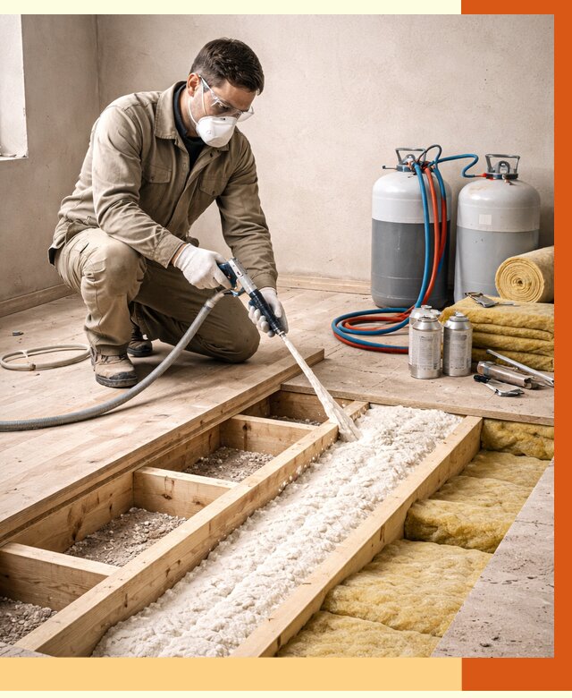 Заполнение полостей межэтажного перекрытия в Карпинске от 4313 руб. | ТепломастерКпн