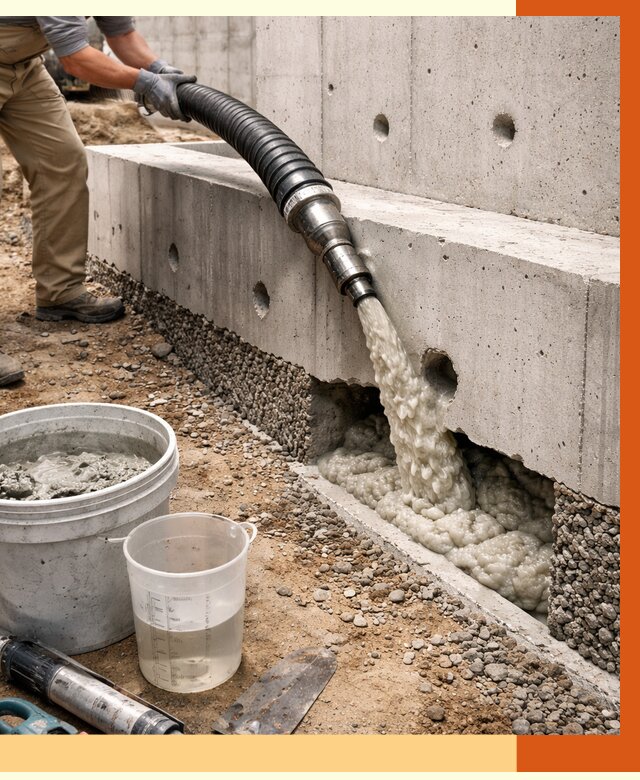 Заполнение полостей фундамента в Карпинске от 6982 руб. под ключ | ТепломастерКпн