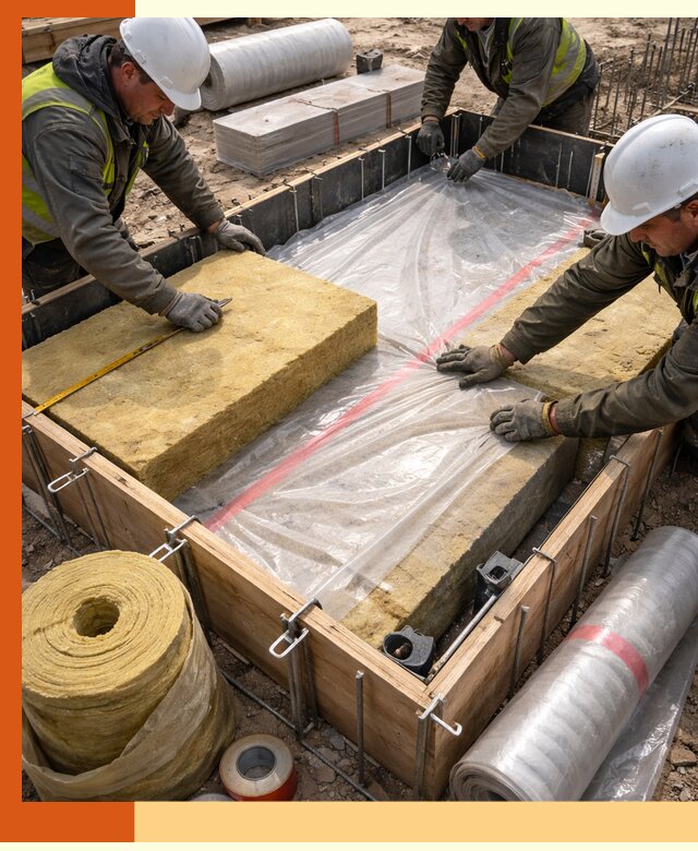 Теплоизоляция опалубки для строительства в Карпинске