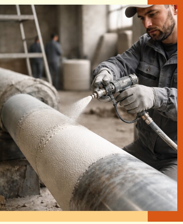 Утепление труб жидкой теплоизоляцией в Карпинске от 7701 руб. под ключ | ТепломастерКпн