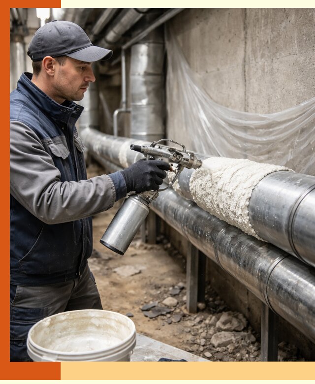 Утепление труб жидкой теплоизоляцией в Карпинске